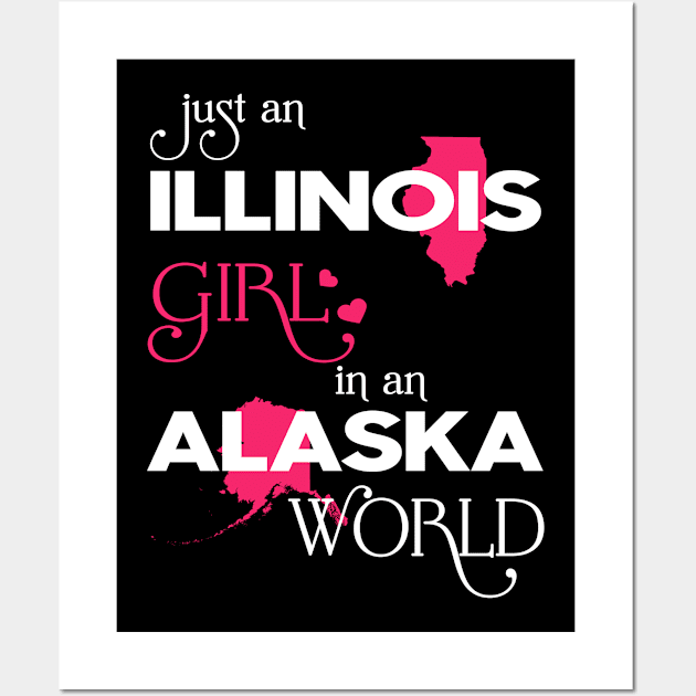 Just Illinois Girl In Alaska World Wall Art by FaustoSiciliancl